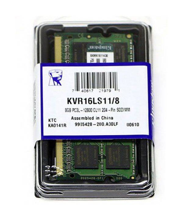 Kingston KVR16LS11/8 RAM 8GB DDR3L 1600MHz SO-DIMM Per Portatile (usata)